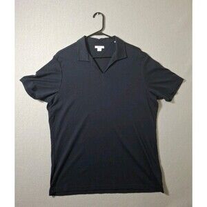 Brax Feel Good Mens Cotton Collared Short Sleeve Pullover Polo Top Navy Size XL